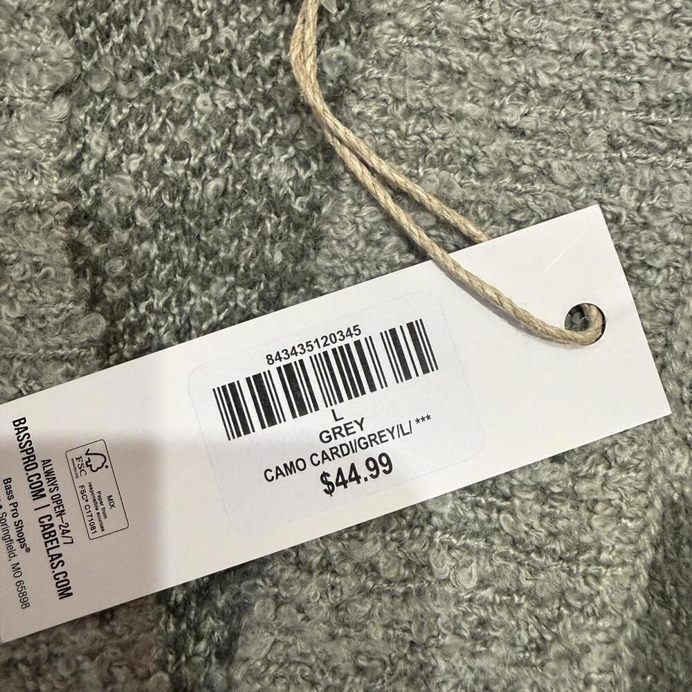 NWT Natural Reflections camo print cozy cardigan - Picture 5 of 6